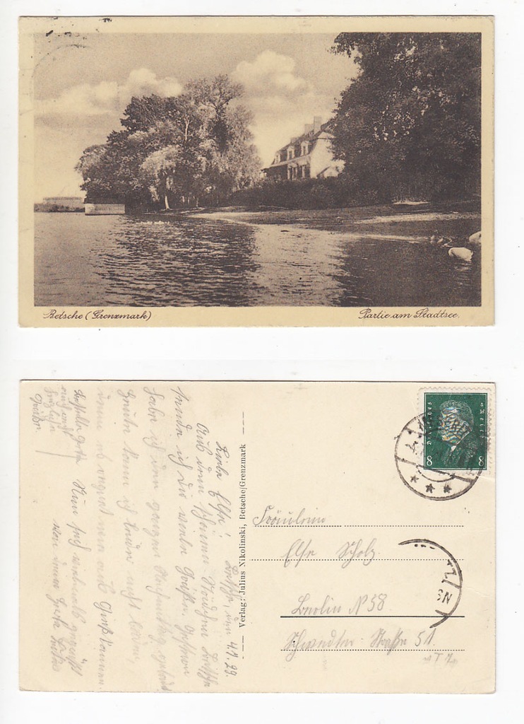 Pszczew, Betsche, Stadtsee, 1929r.  -830