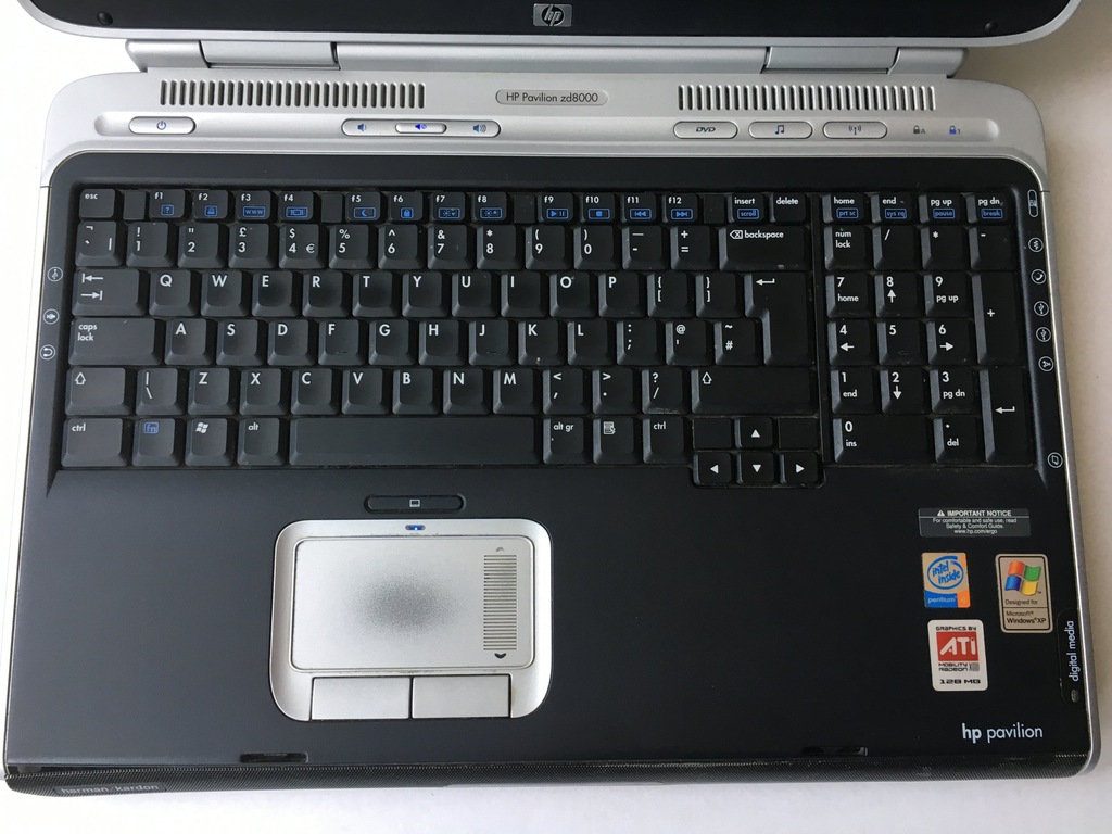 HP PAVILION zd8000 LAPTOP 17 CALI HERMAN / KARDON 7415625748