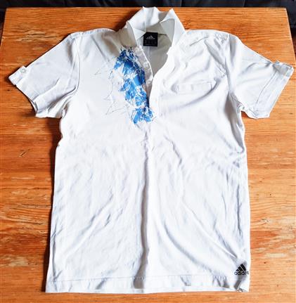 Koszulka polo Adidas biała M