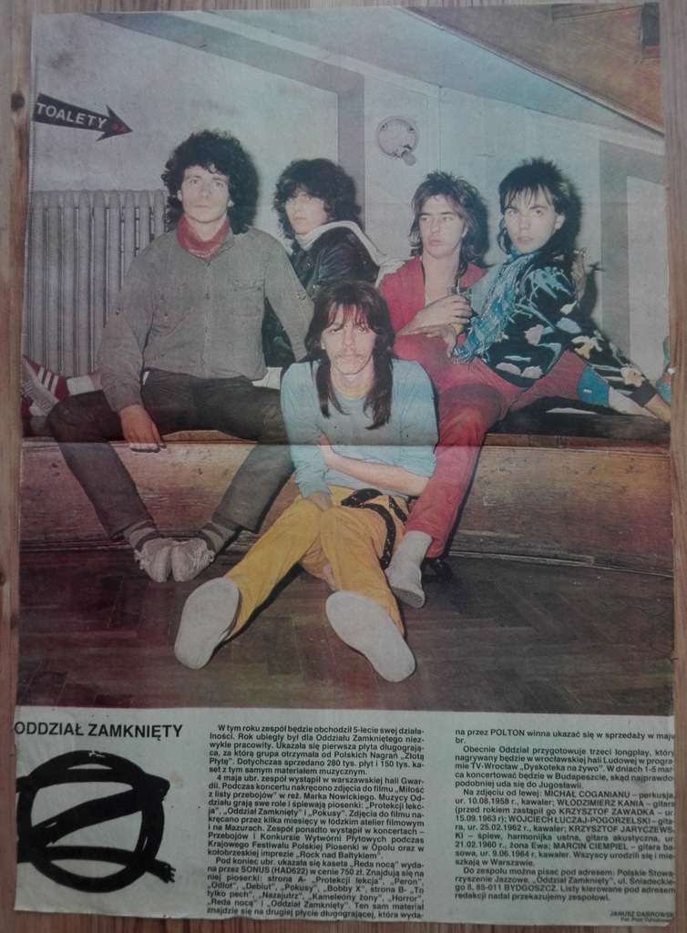 Plakat z Zarzewia - Oddział Zamknięty - lata 80-te