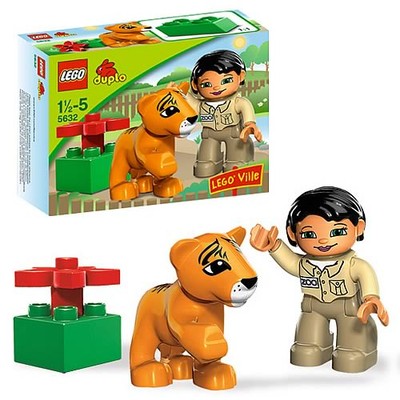 LEGO DUPLO ZOO OPIEKUNKA I TYGRYS KLOCKI 5632