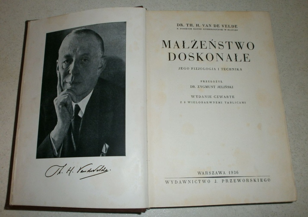 MAŁŻEŃSTWO DOSKONAŁE THEODOR HENDRIK VAN DE VELDE