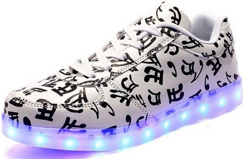 Buty Led Swiecace Biale W Nuty Nutki R 36 37 38 39 6892608056 Oficjalne Archiwum Allegro