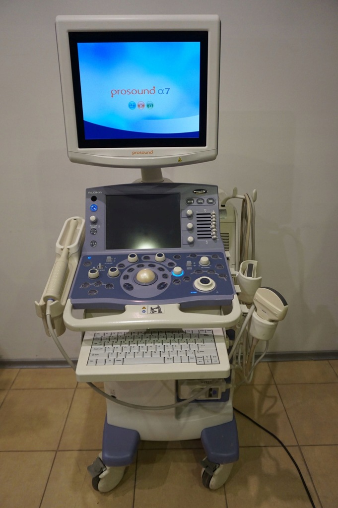 Ultrasonograf USG Aloka Prosound Alpha 7 3 głowice