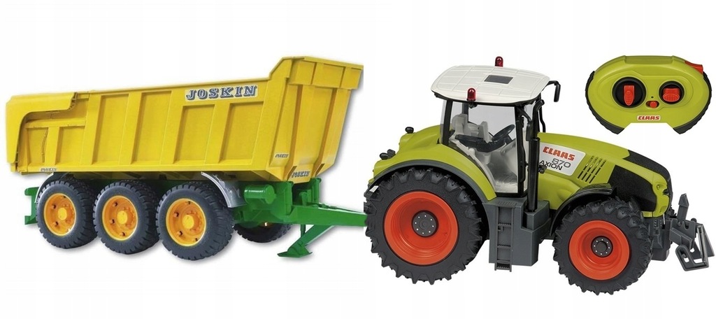 Traktor CLAAS zdalnie st. z przyczepą BRUDER 02212