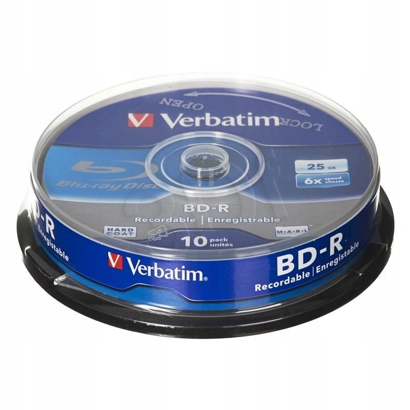 BD-R Verbatim (25GB 6x 10szt. Cake)