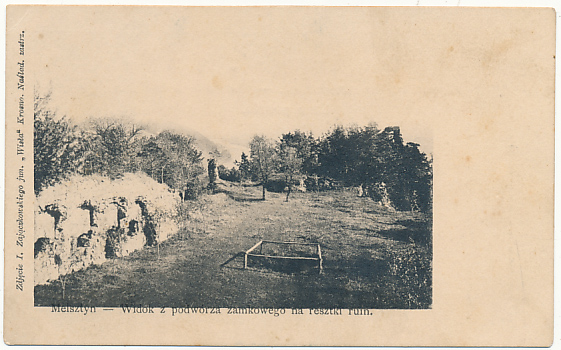 Melsztyn gm. Zakliczyn Zamek ruiny około 1900r