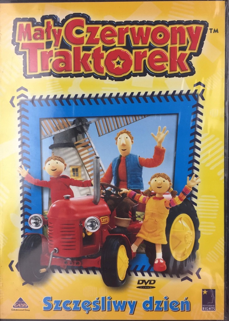 Mały Czerwony Traktorek Szczęśliwy Dzień DVD FOLIA