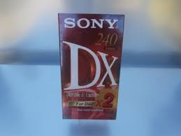 Czysta kaseta VHS SONY DX 240 min. do nagrań