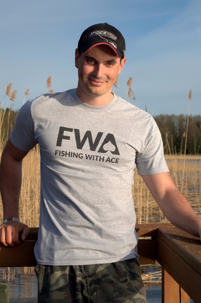 Koszulka Wędkarska FWA szara