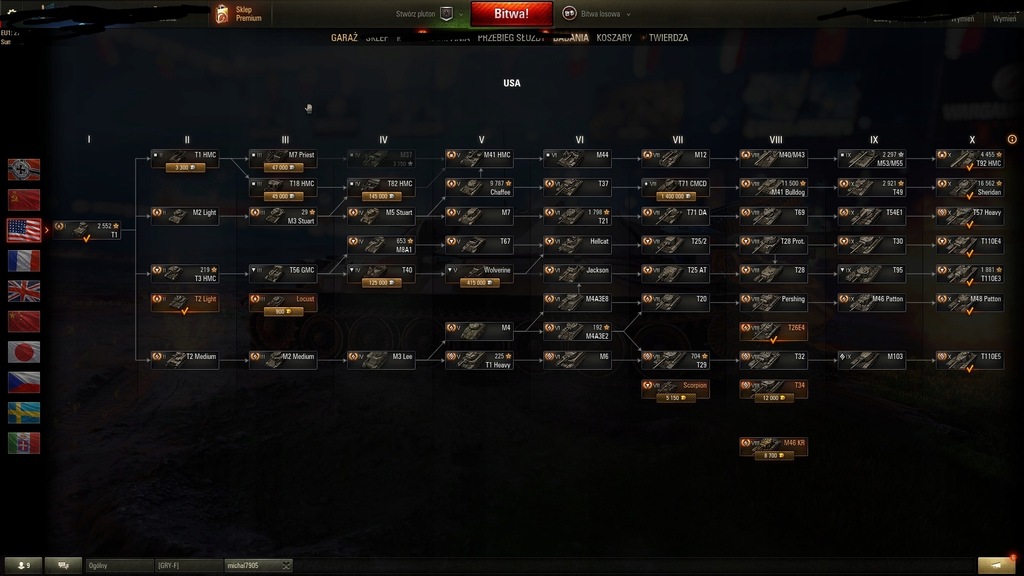 Konto World of tanks Wot 1800 wn 26 x10T 20x Prem