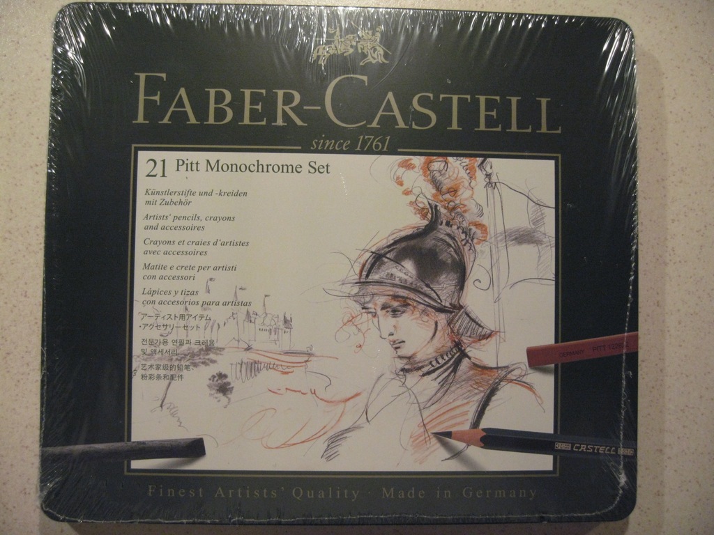 FABER-CASTELL - 21 PITT MONOCHROME SET