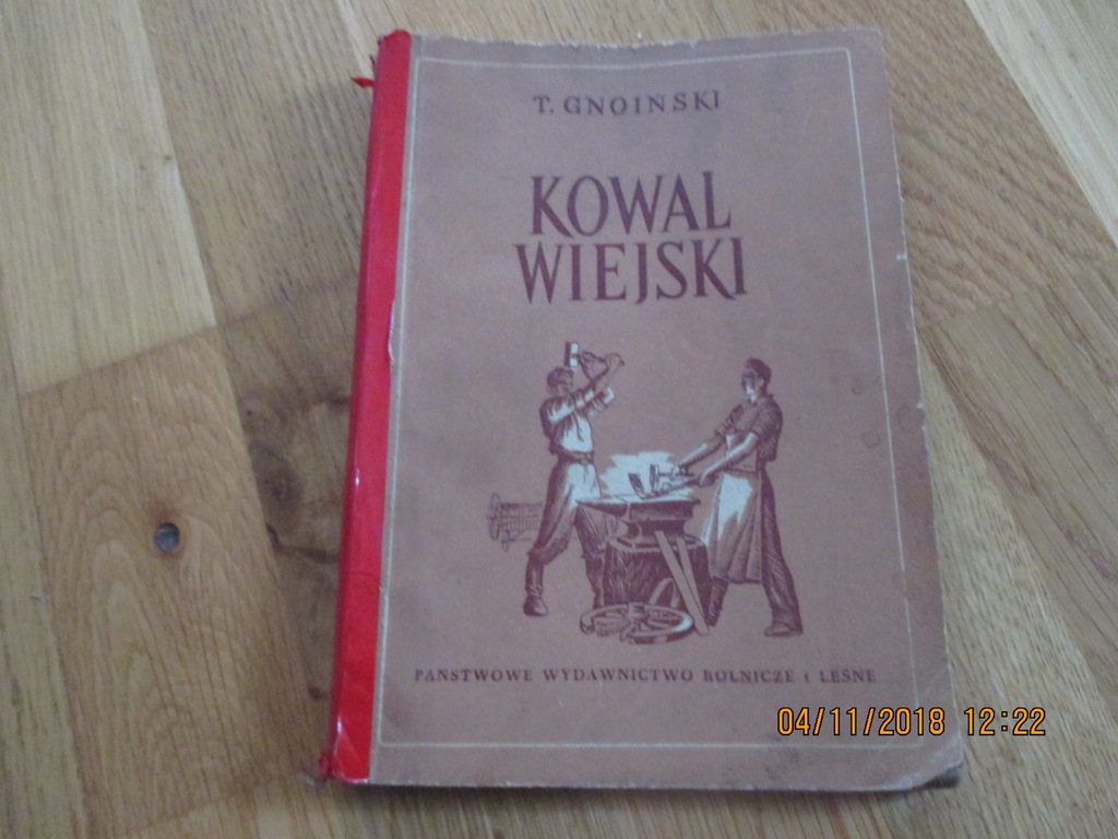 PORADNIK KOWAL WIEJSKI KOWALSTWO 1953 T. GNOIŃSKI