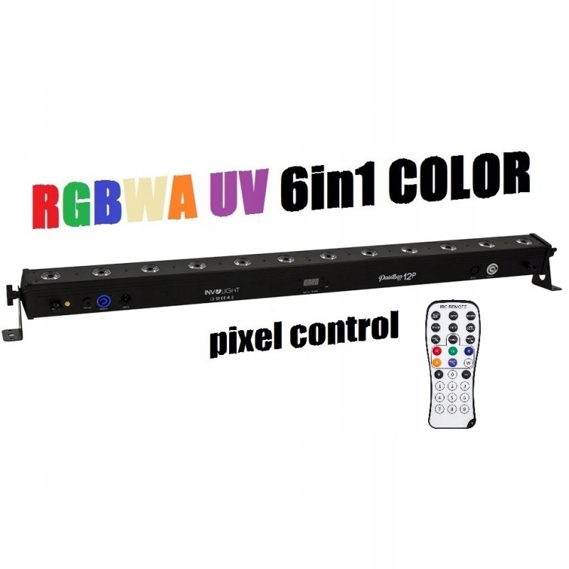 INVOLIGHT PaintBAR HEX12 PIXEL RGBWAUV SUNSTRIP