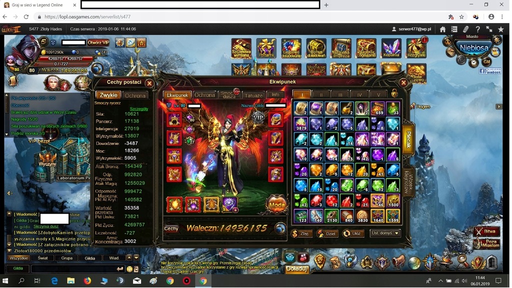 Konto Legend Online