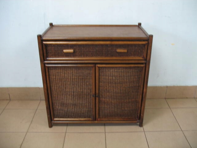 KOMODA SZAFKA RATTANOWA RATTAN CIEMNA