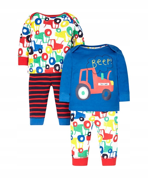 Mothercare 2x piżama z traktorem 86