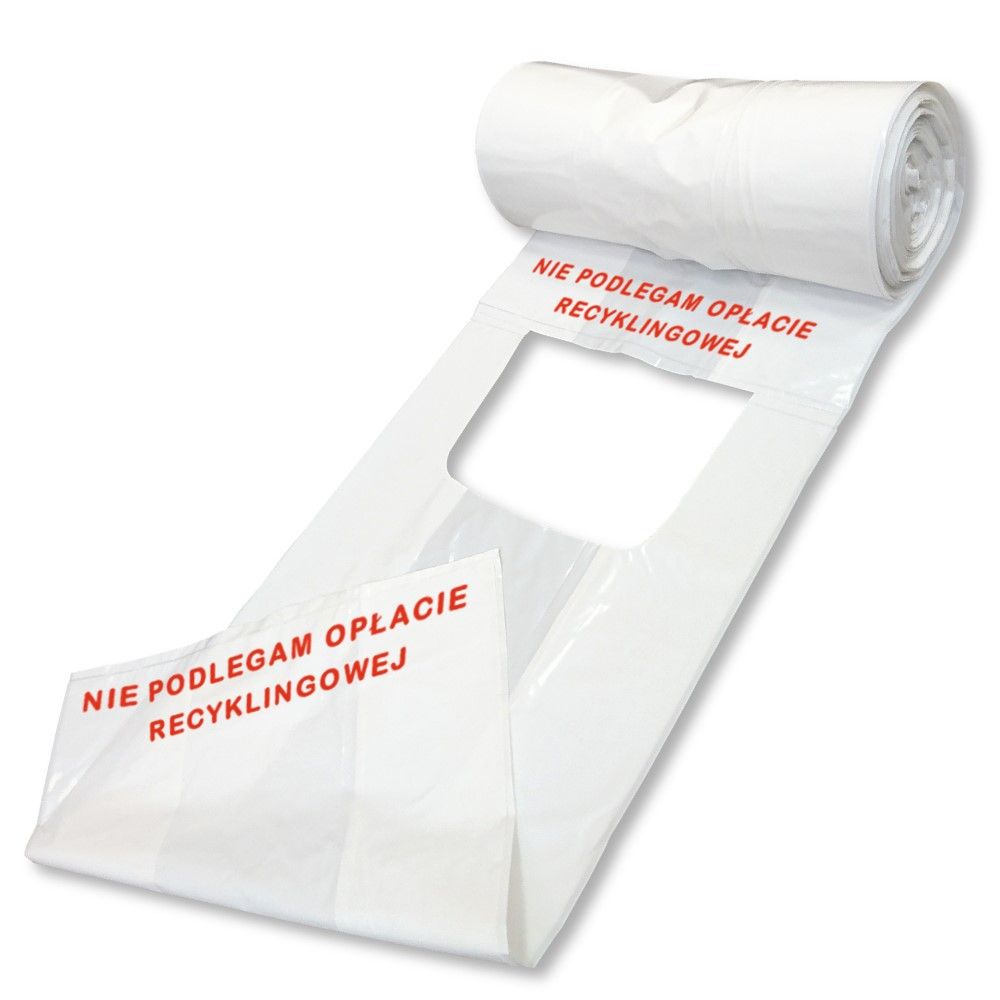 ! Reklamówka bez opłaty 30x55 51my LDPE  na rolce