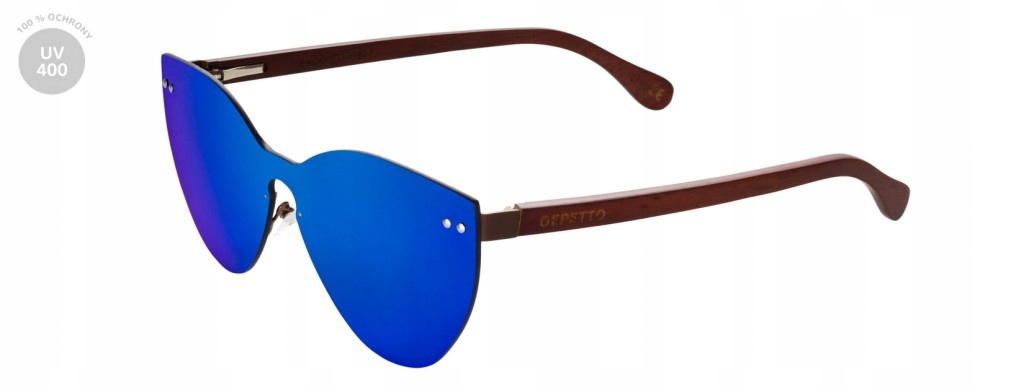 Gepetto Blondie Blueberry Drewniane Okulary