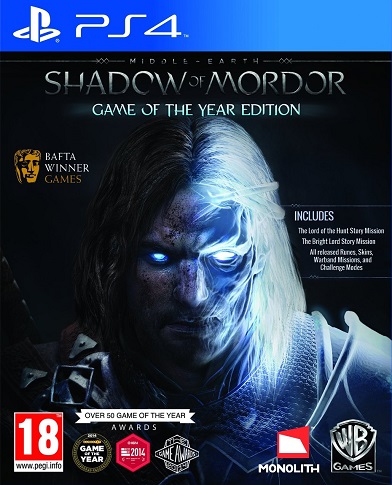 SHADOW OF MORDOR CIEŃ GOTY PL PS4 UŻYWANA