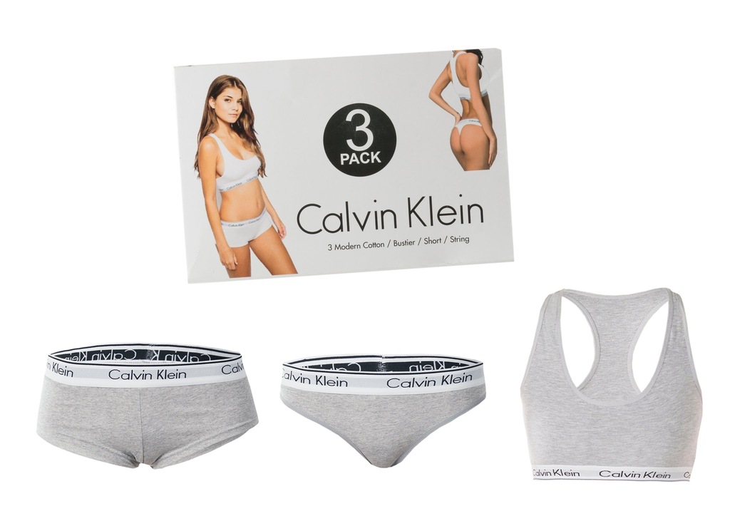 calvin klein bustier string short set