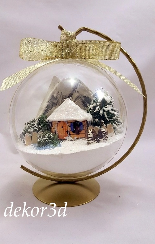 Bombka świąteczna 3d handmade prezent Nowość!