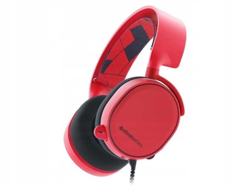 OUTLET Słuchawki SteelSeries Arctis 3 Czerwone