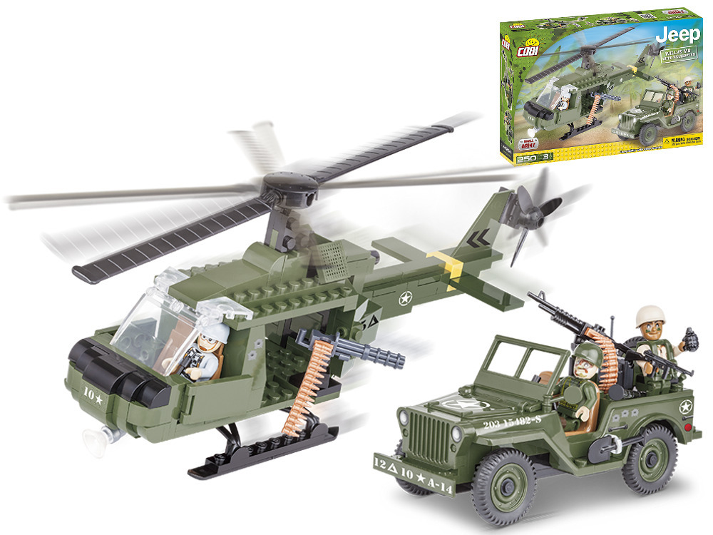 Small Army JEEP WILLYS I HELIKOPTER klocki COBI