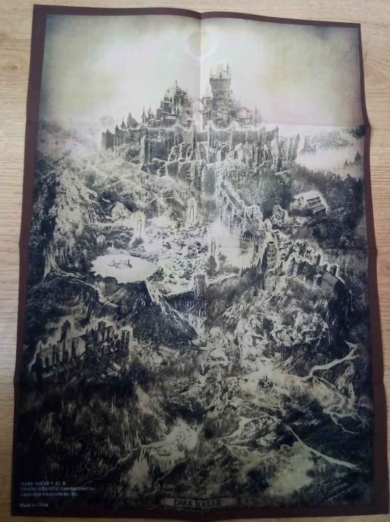 Dark Souls III Mapa Płócienna Świata.