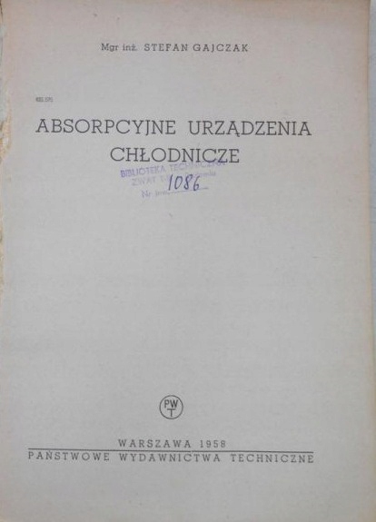 Absorpcyjne urządzenia chłodnicze