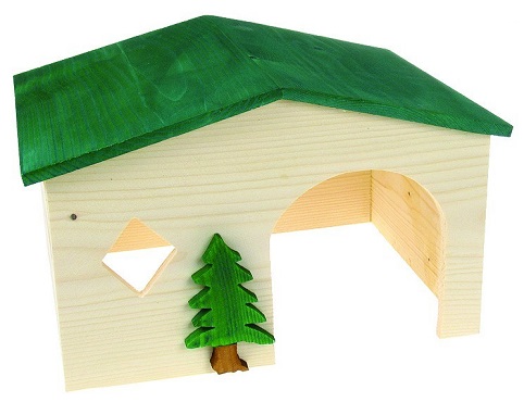 Domek drewniany dla królika miniaturki 30x23x19cm