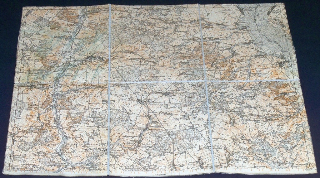 WOŁKOWYSK ZELWA IZABELIN NIEM. MAPA SZTABOWA 1914
