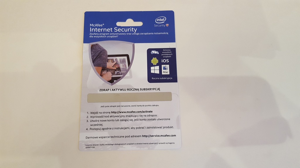 McAfee Internet Security antywirus ochrona PC