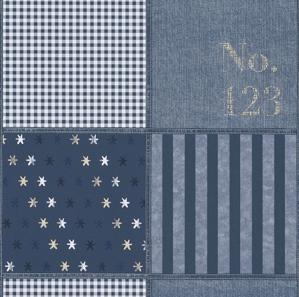 tapeta TAPETY młodzieżowe DZIECIĘCE jeans DŻINS