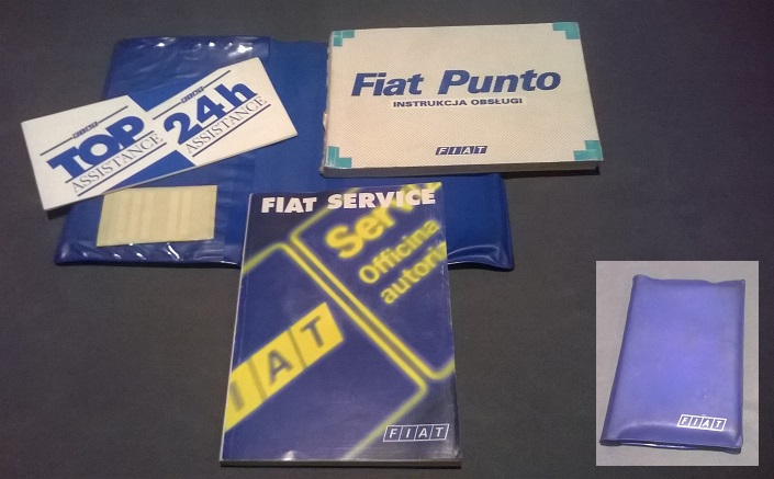 Książka samochodowa serwisowa Fiat Punto I '96