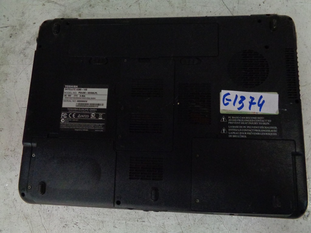 TOSHIBA SATELLITE A300-149/dawca - 7089521915 - oficjalne archiwum Allegro