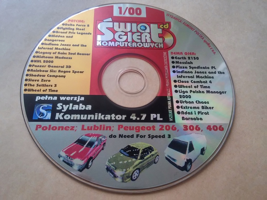 ŚGK Świat Gier Komputerowych rocznik 2000 płyty cd
