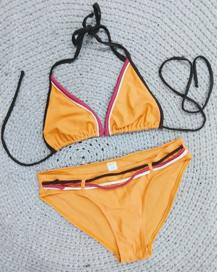 Bikini pomarańczowe klasyczne figi esotiq L