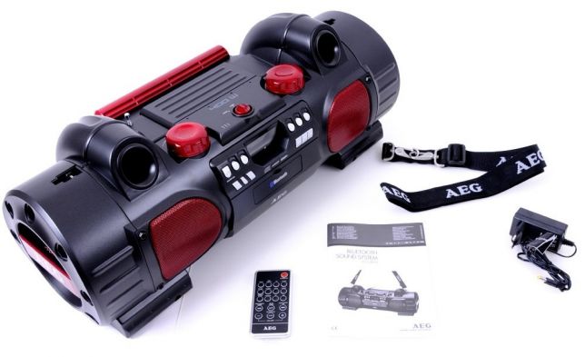 BOOMBOX TUBA AEG BSS 4808 CD MP3 USB BLUETOOTH AUX