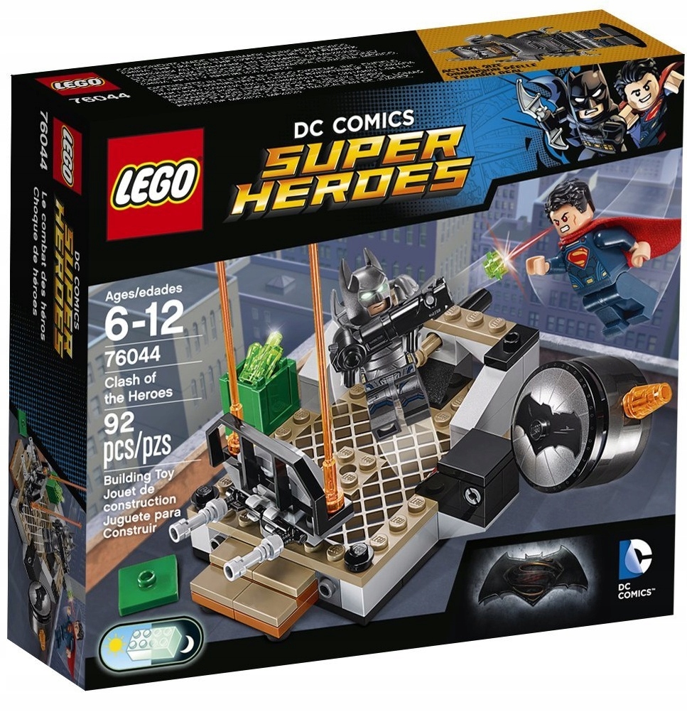 LEGO 76044 WYZWANIE BOHATERÓW ŚWIECĄCY KLOCEK NOWY