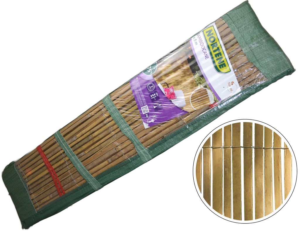 Mata Osłonowa Bambus naturalny 1x5m balkon taras