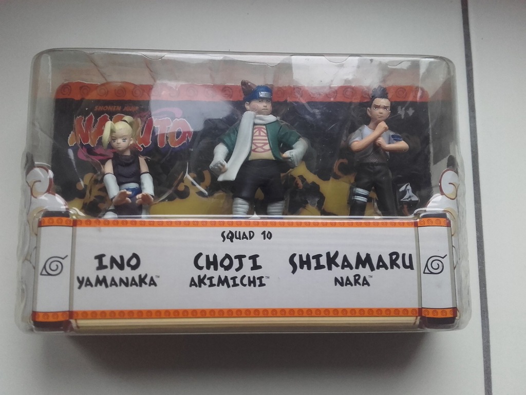 3 FIGURKI NARUTO SQUAD 10 INO CHOJI SHIKAMARU
