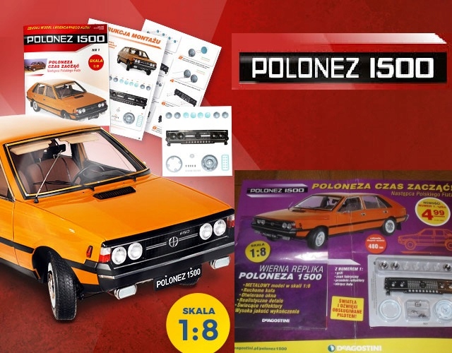 POLONEZ 1500 gazetka NR 1 DeAgostini skala 1:8