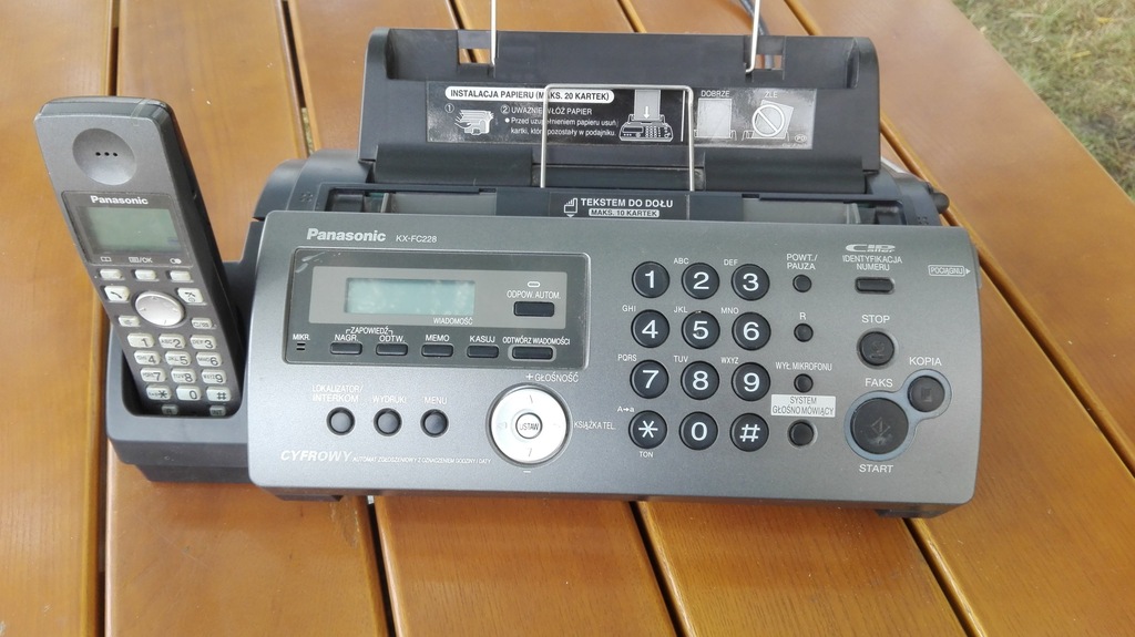 Fax Panasonic KX-FC228PD na papier zwykły/Faks