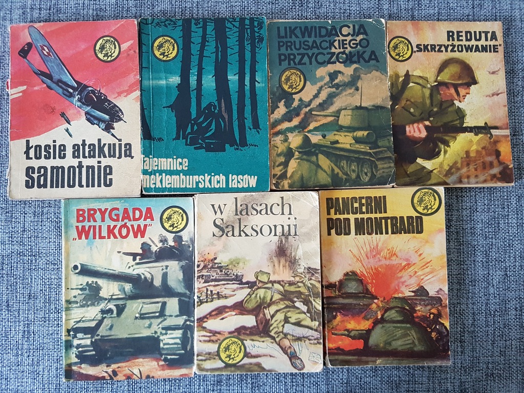Tomiki Serii Żółtego Tygrysa 7 sztuk