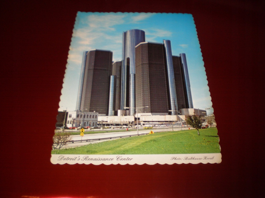 pocztówka USA - Detroit Renaissance Center