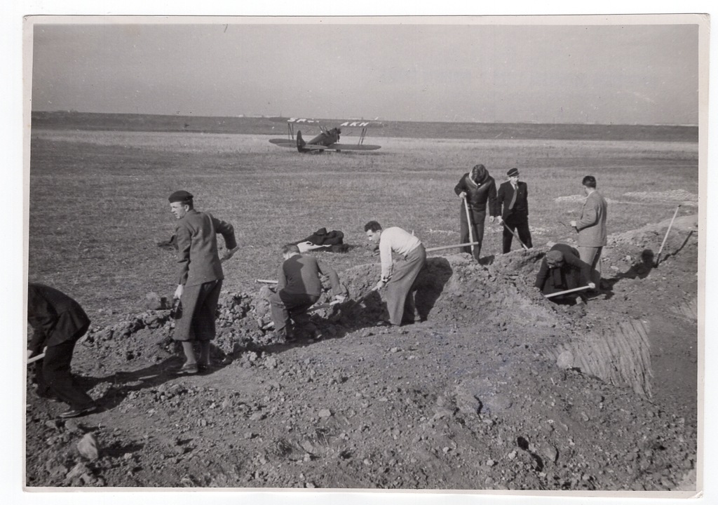 Gocław Praga Warszawa - Lotnisko samolot FOTok1955
