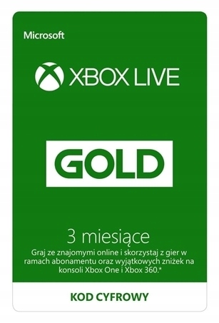 XBOX LIVE GOLD 3 MIESIĄCE PL | XBOX 360 XBOX ONE !