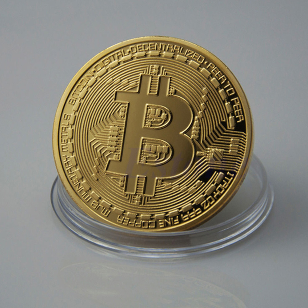 BITCOIN kolekcjonerska <em><strong>Złota</strong></em> 7232931393 oficjalne