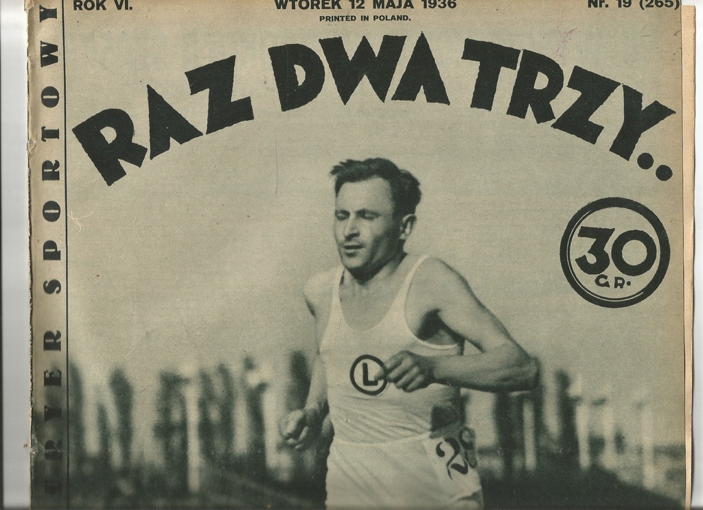 1936 KOLARSTWO WARTA POZNAN WISLA KRAKOW GARBARNIA
